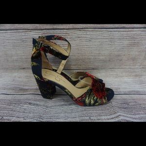 Jessica Simpson Floral Block Heel Sandal